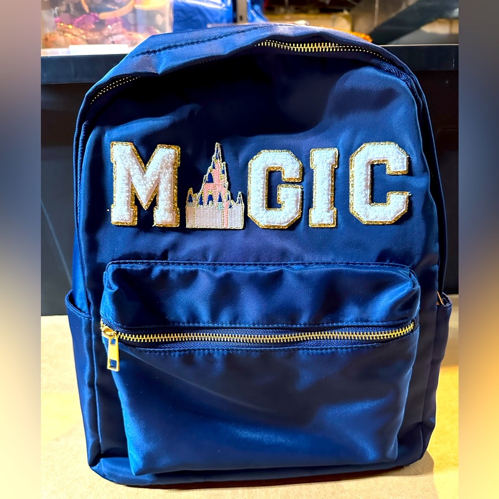 Navy Blue Backpack with MAGIC Patches